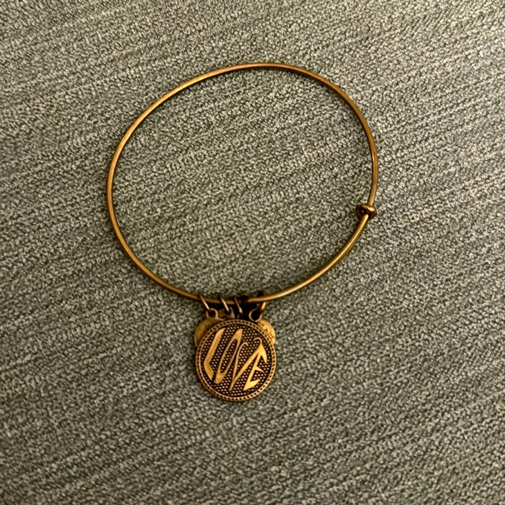 Alex and Ani Love Bracelet gold